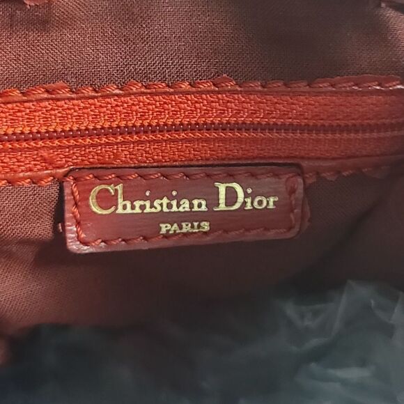 Christian Dior Vintage Red Drawstring Bucket Bag in EUC - Picture 15 of 16